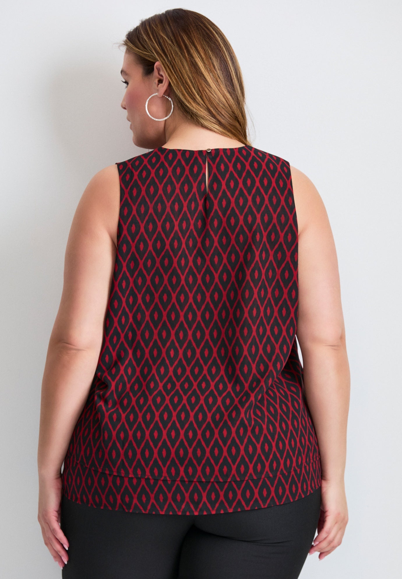 Sleeveless Double Layer Swing Tank image number 2