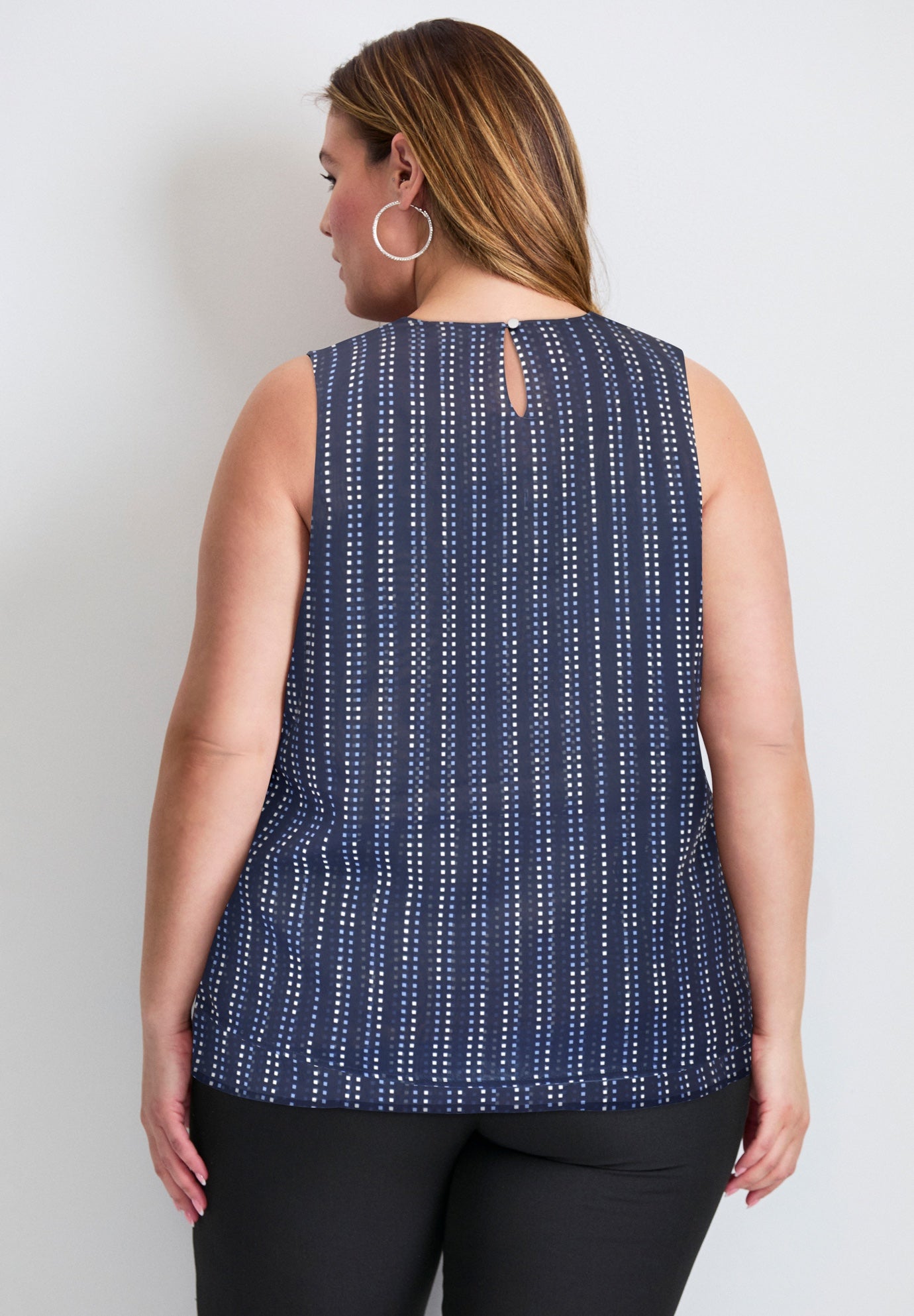 Sleeveless Double Layer Swing Tank image number 2