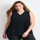 Sleeveless Double Layer Swing Tank image number 1