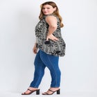 Zip Neck Hi-Low Shirt image number null