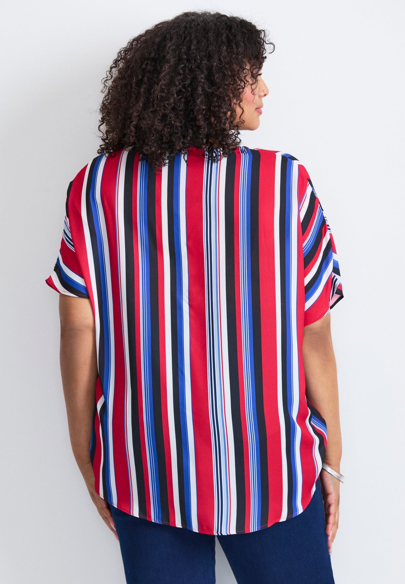 Knot Front Dolman Sleeve Blouse image number 3