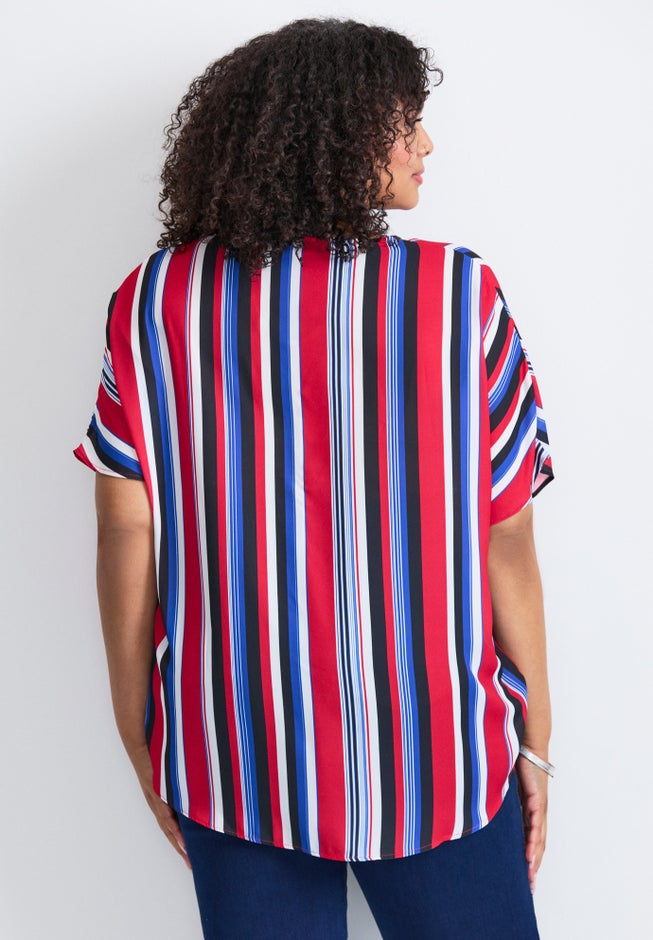 Knot Front Dolman Sleeve Blouse image number 3