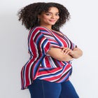 Knot Front Dolman Sleeve Blouse image number null