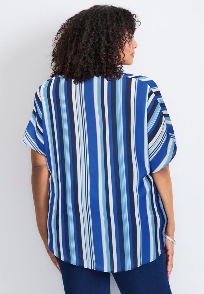 Knot Front Dolman Sleeve Blouse image number 2