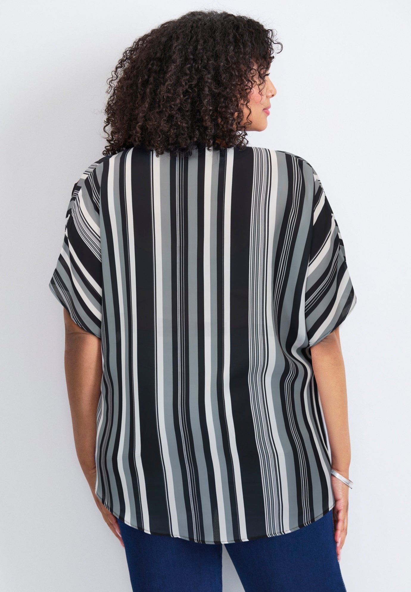 Knot Front Dolman Sleeve Blouse image number 3