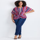 Knot Front Dolman Sleeve Blouse image number null