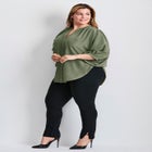 Studded Blouson Sleeve Blouse image number 1