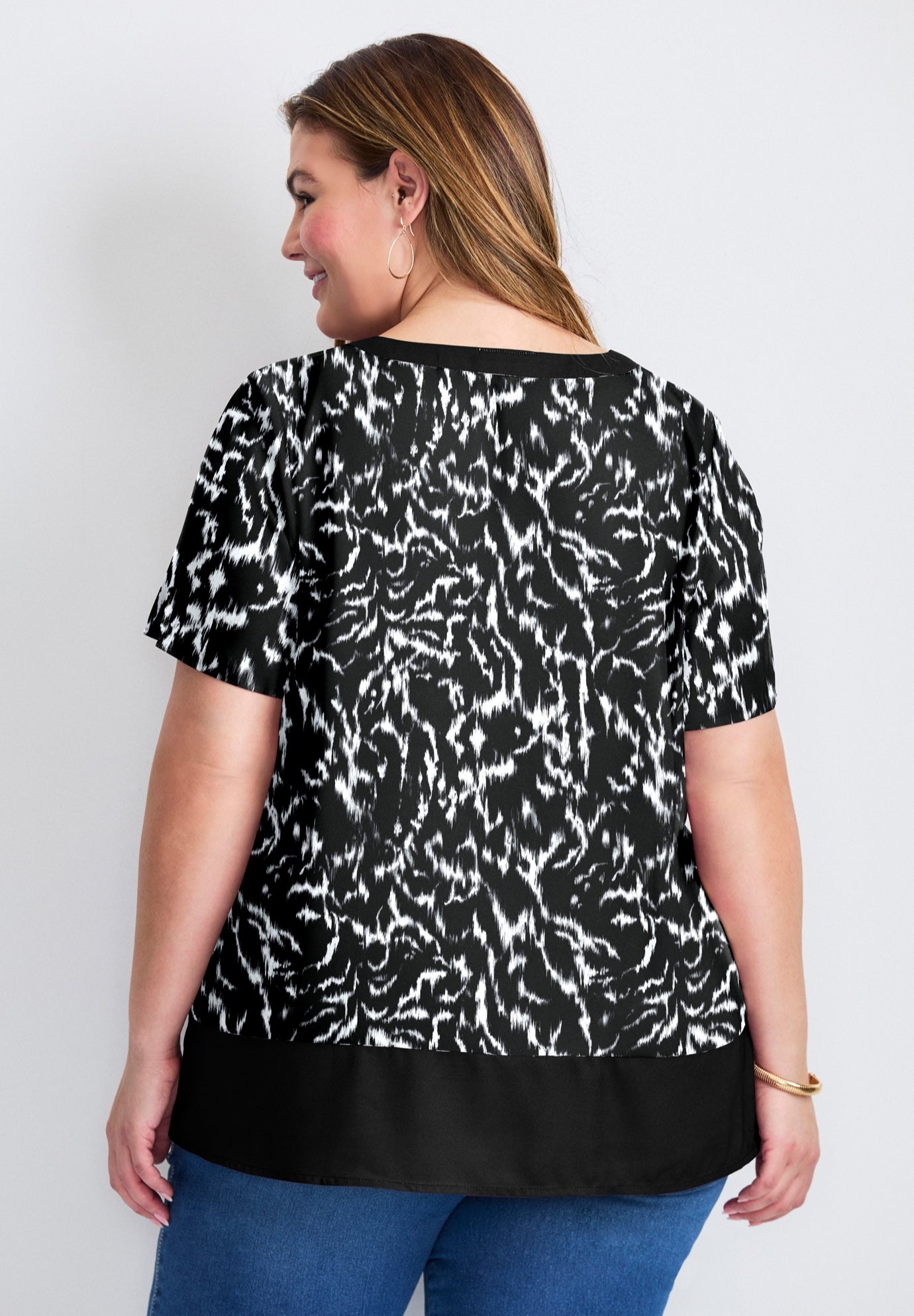 Color Block Hem Top image number 2