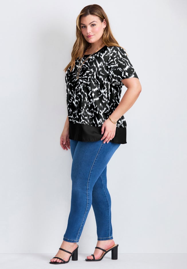 Color Block Hem Top image number 1