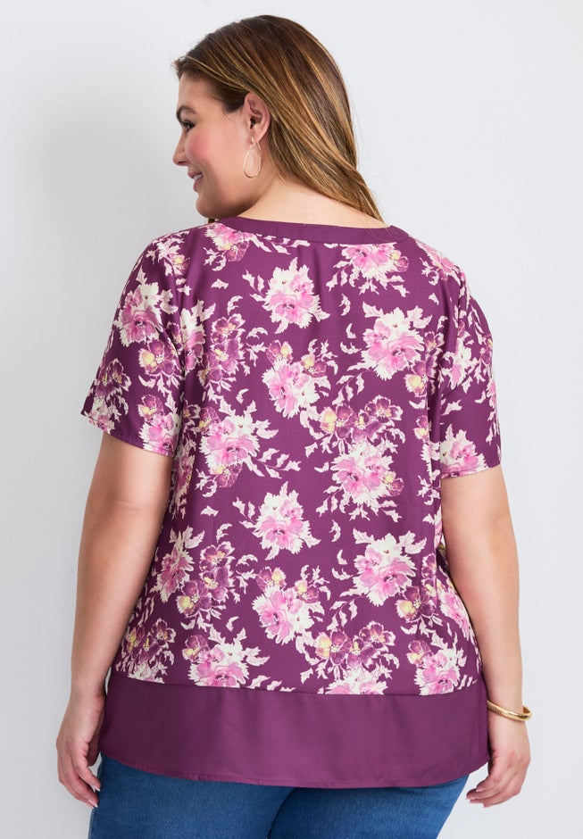 Color Block Hem Top image number 2