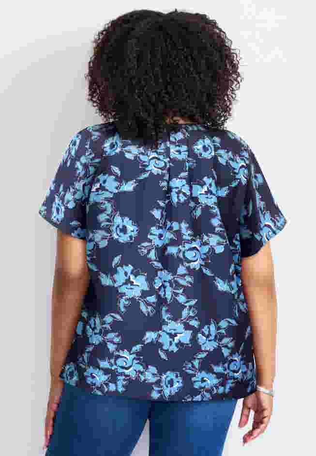 Keyhole Dolman Sleeve Blouse image number 1