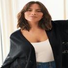 Pointelle Fringe Cardigan image number null