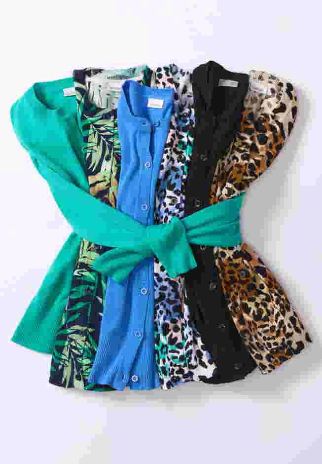 Signature Fine Gauge Cardigan image number 3