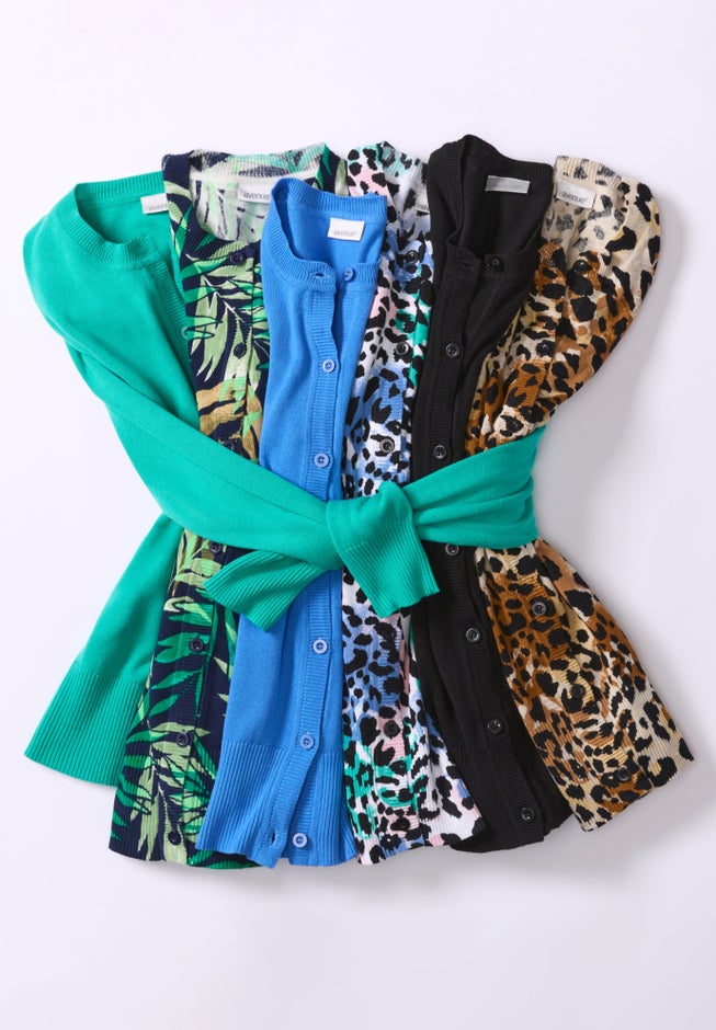 Signature Fine Gauge Cardigan image number 4