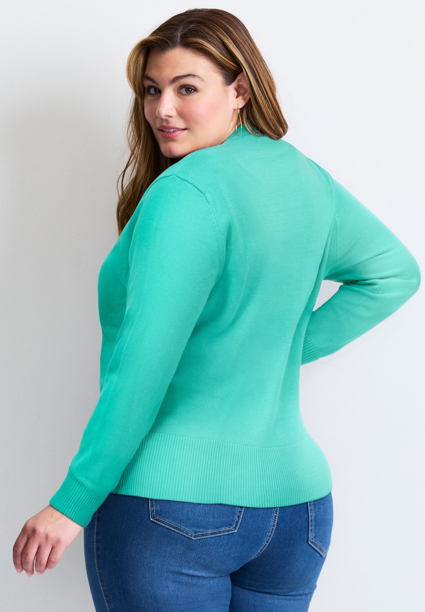 Signature Fine Gauge Cardigan image number 2