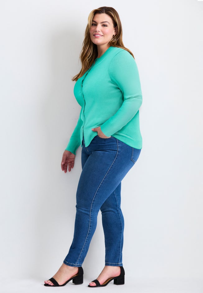 Signature Fine Gauge Cardigan image number 3