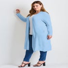 Raglan Sleeve Duster Cardigan image number null