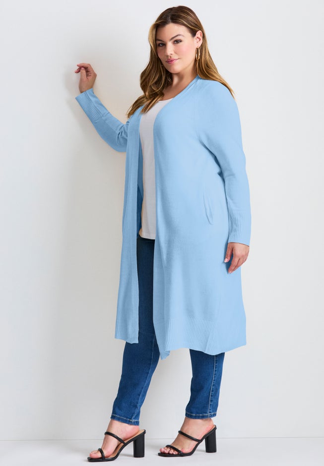 Raglan Sleeve Duster Cardigan image number 3