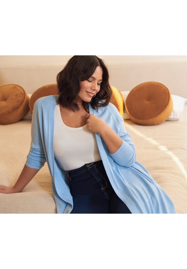 Raglan Sleeve Duster Cardigan image number 1