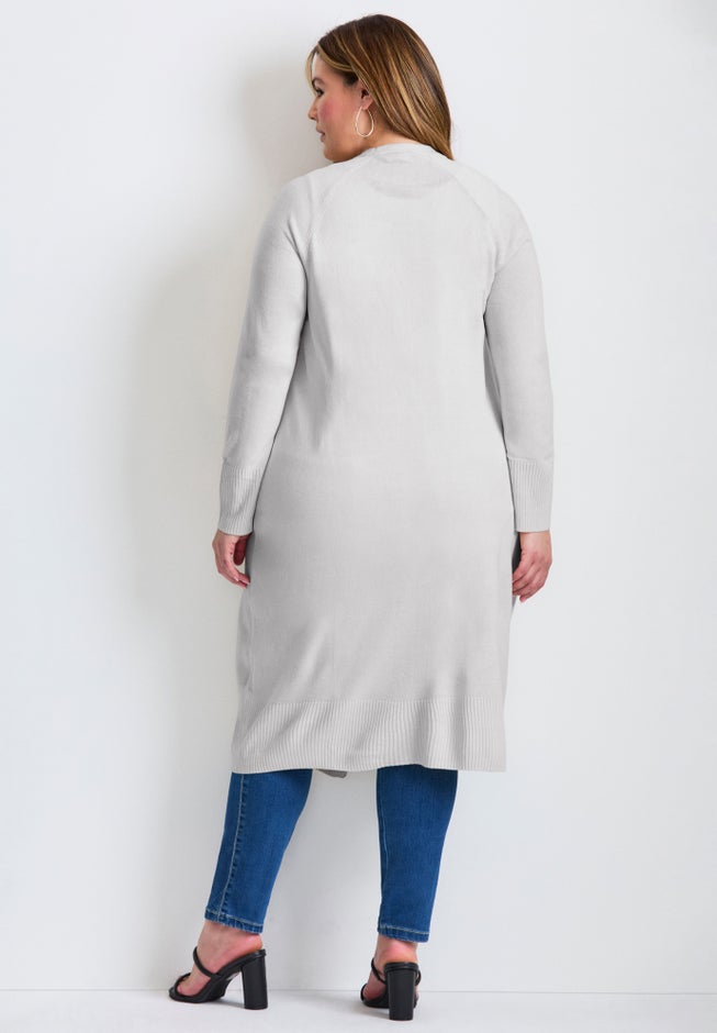 Raglan Sleeve Duster Cardigan image number 2