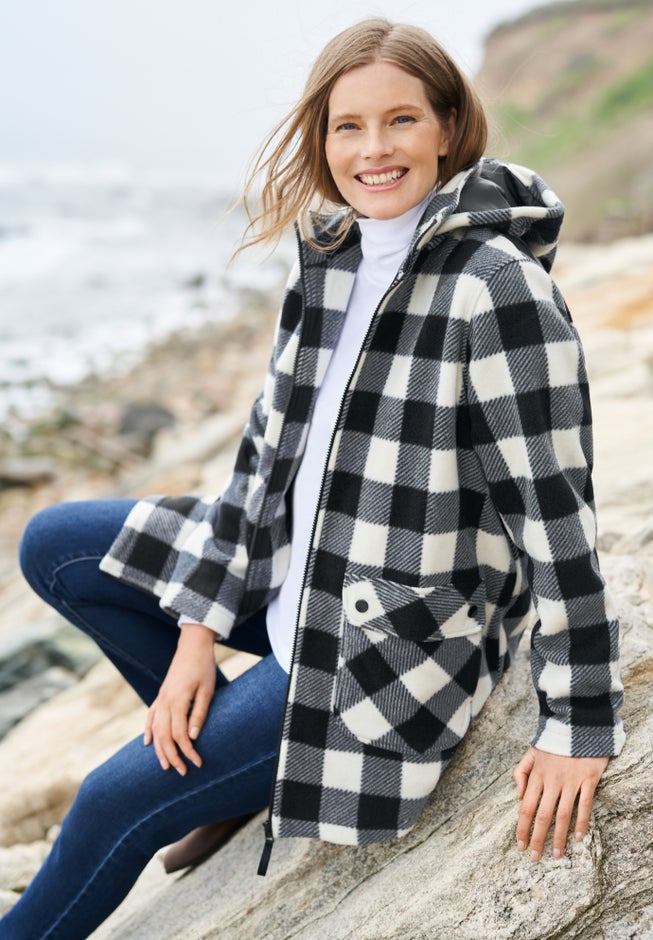 Hooded Fleece Coat image number 1