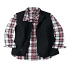 Zip-Front Quilted Vest image number null