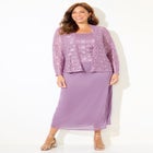 Long Lace Jacket Dress Two-Piece Set image number null