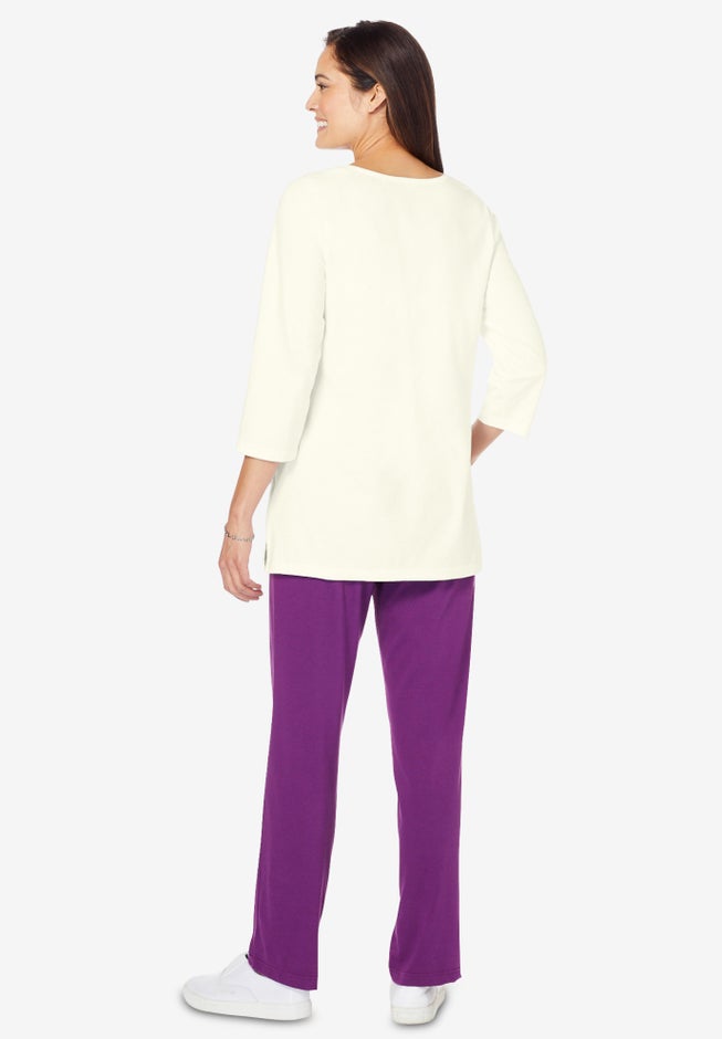 Floral Tee and Pant Set image number 1