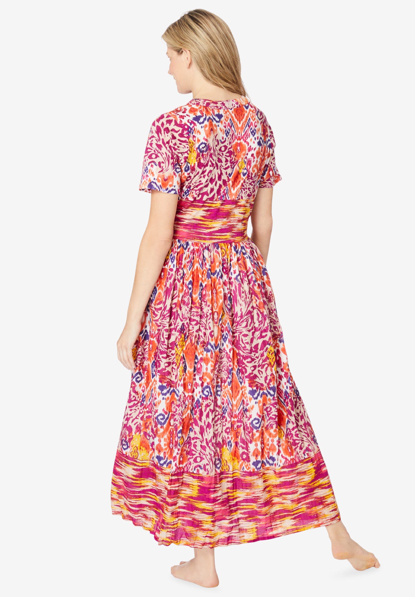 Long Crinkle Cotton Lounger image number 1