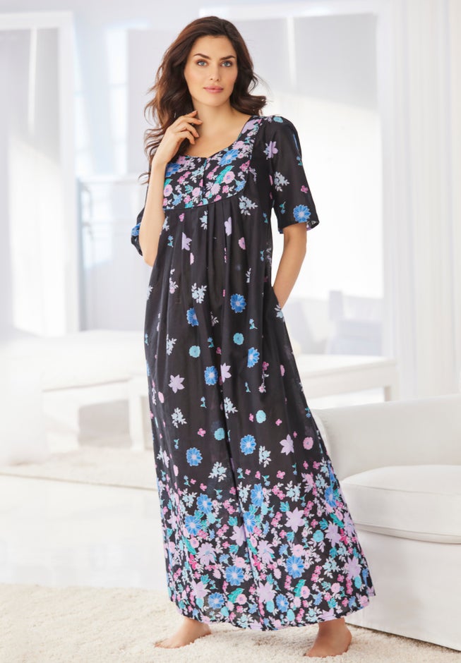 Bib-Front Short Sleeve Maxi Lounger image number 5