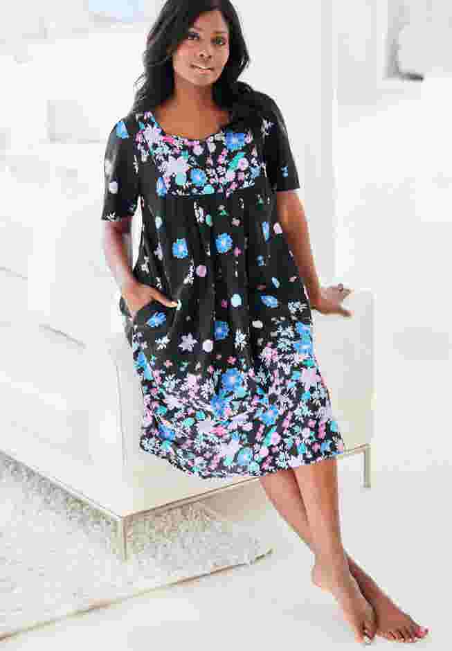Mixed Print Short Lounger image number 3