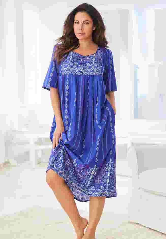 Mixed Print Short Lounger image number 8