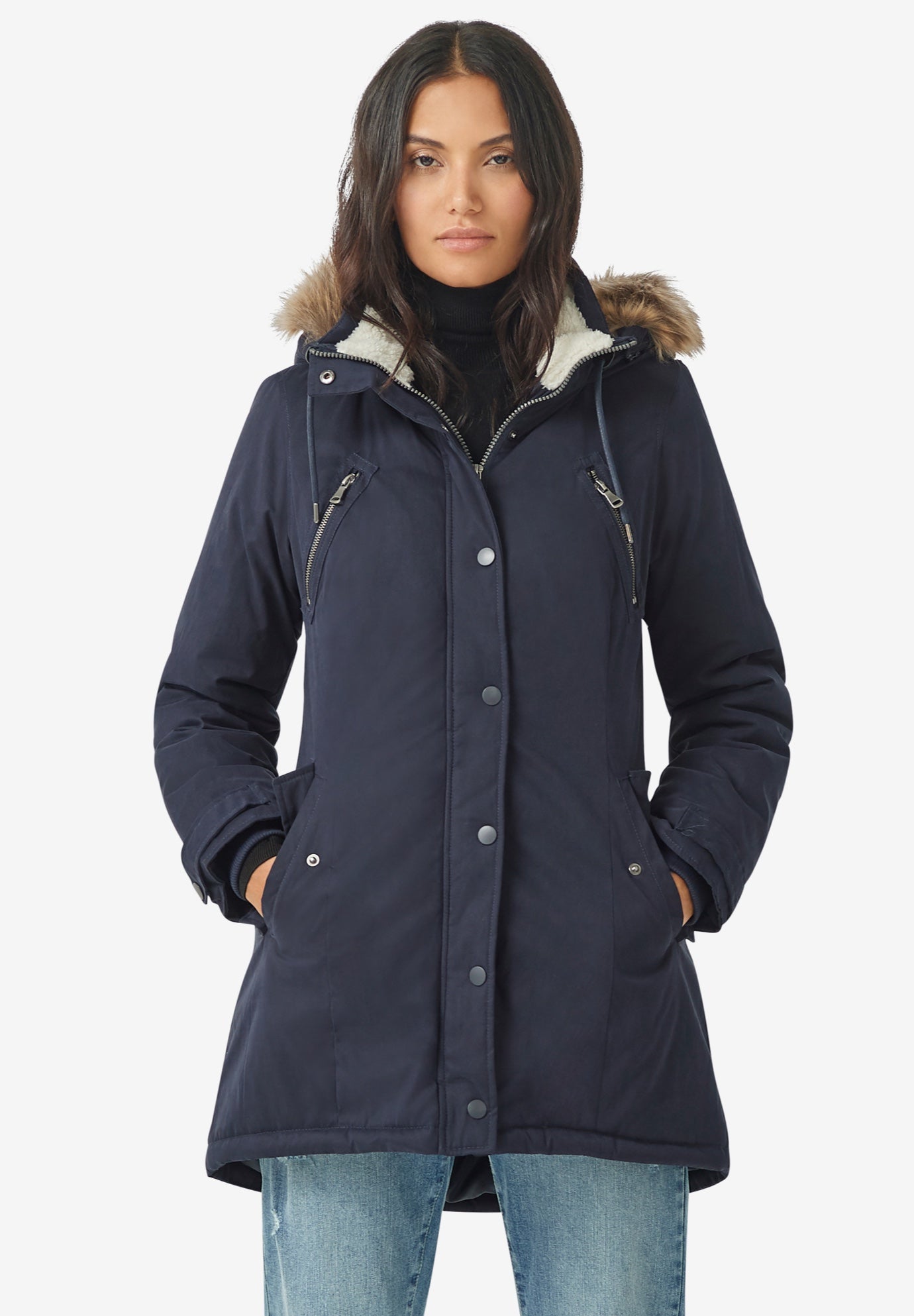 Modern A-line Parka image number 0
