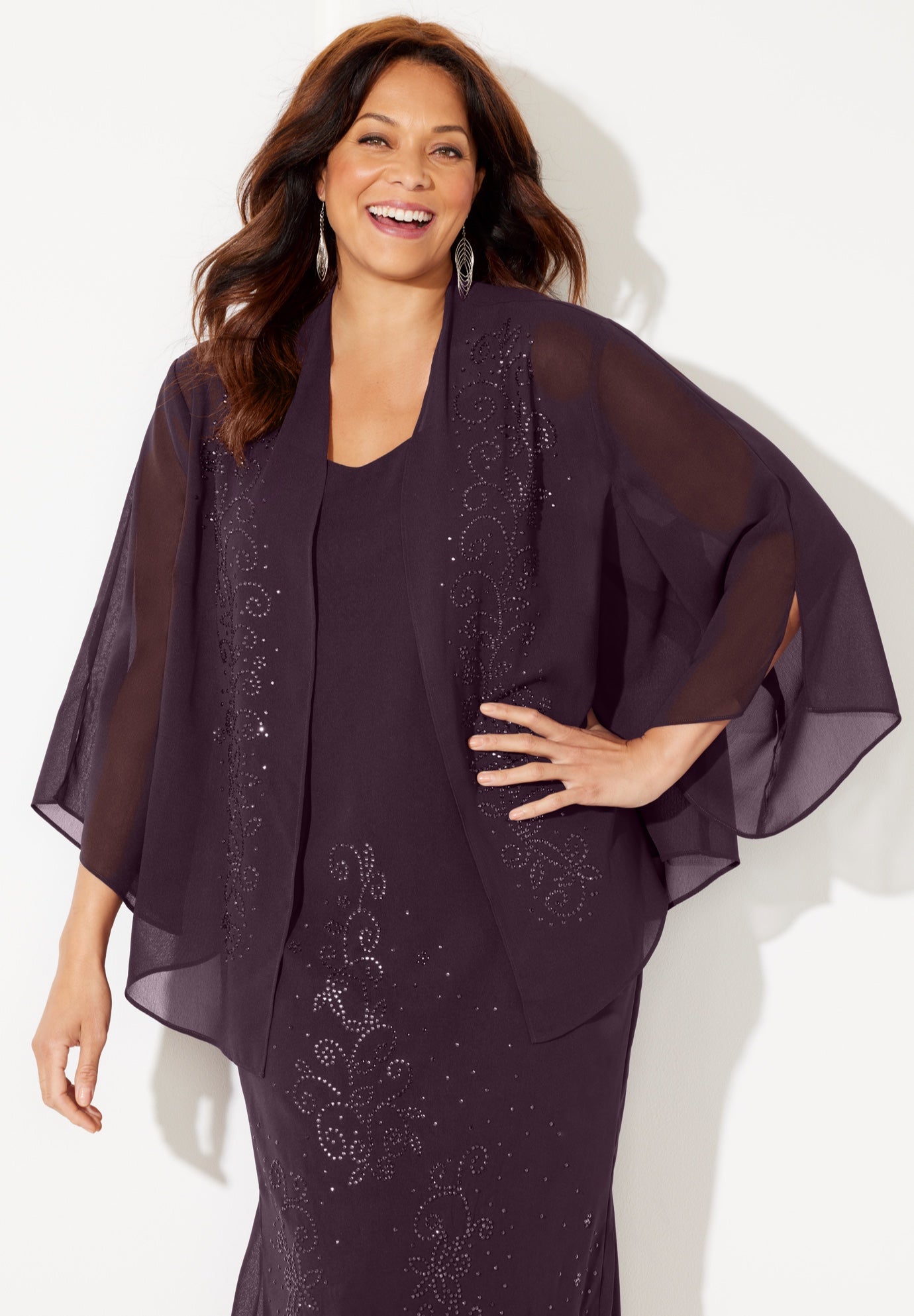 Masquerade Beaded Dress Set image number 3