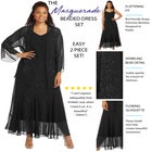Masquerade Beaded Dress Set image number 1