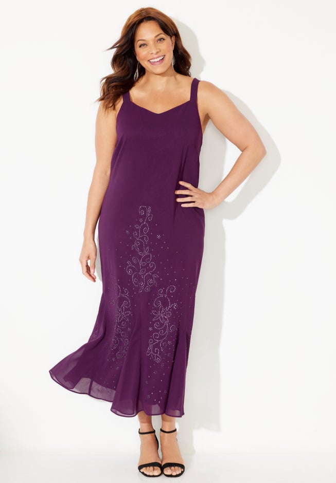 Masquerade Beaded Dress Set image number 3