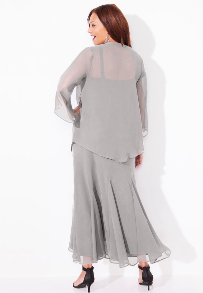 Masquerade Beaded Dress Set image number 1