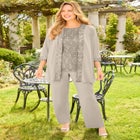 3-Piece Lace Gala Pant Suit image number null