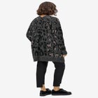Animal Print Jacquard Cardigan image number null
