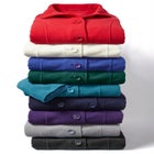 Double-Breasted Hooded Fleece Peacoat image number 1