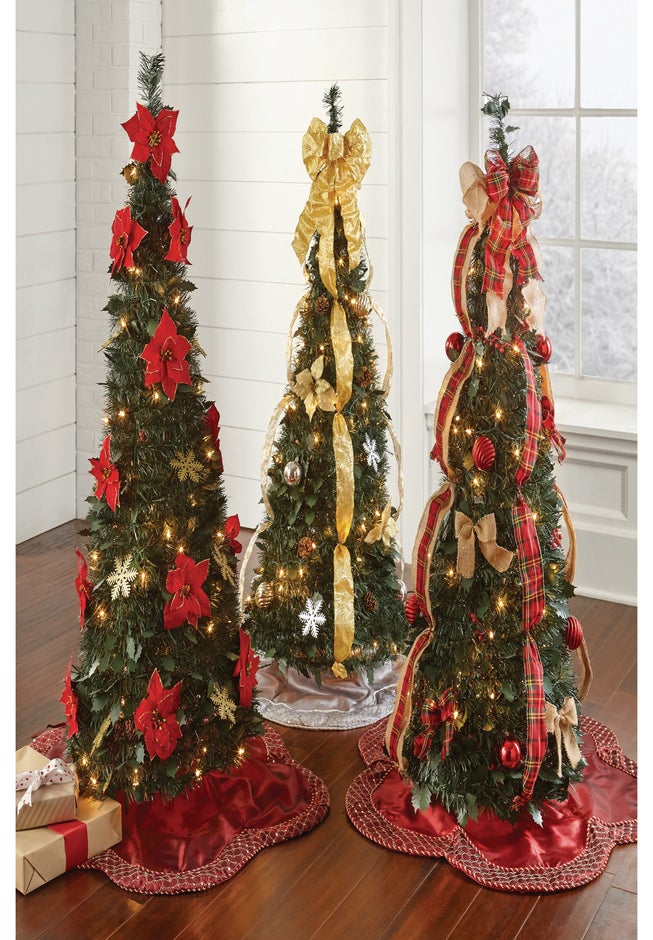 Fully Decorated Pre-Lit 4&frac12;' Pop-Up Christmas Tree image number 3