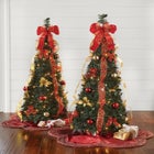 Fully Decorated Pre-Lit 4&frac12;' Pop-Up Christmas Tree image number 0