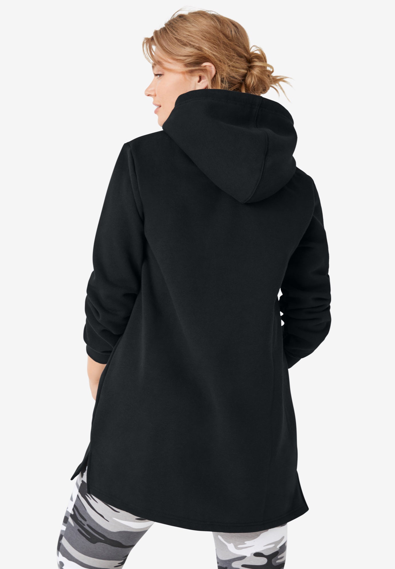 Hooded Sweatshirt Tunic image number 1