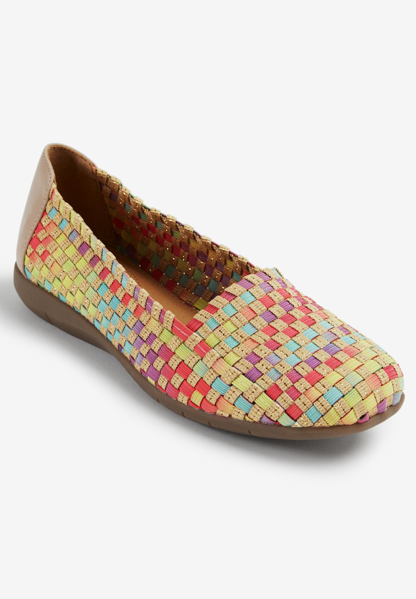 The Bethany Stretch Woven Slip On Flat image number 1