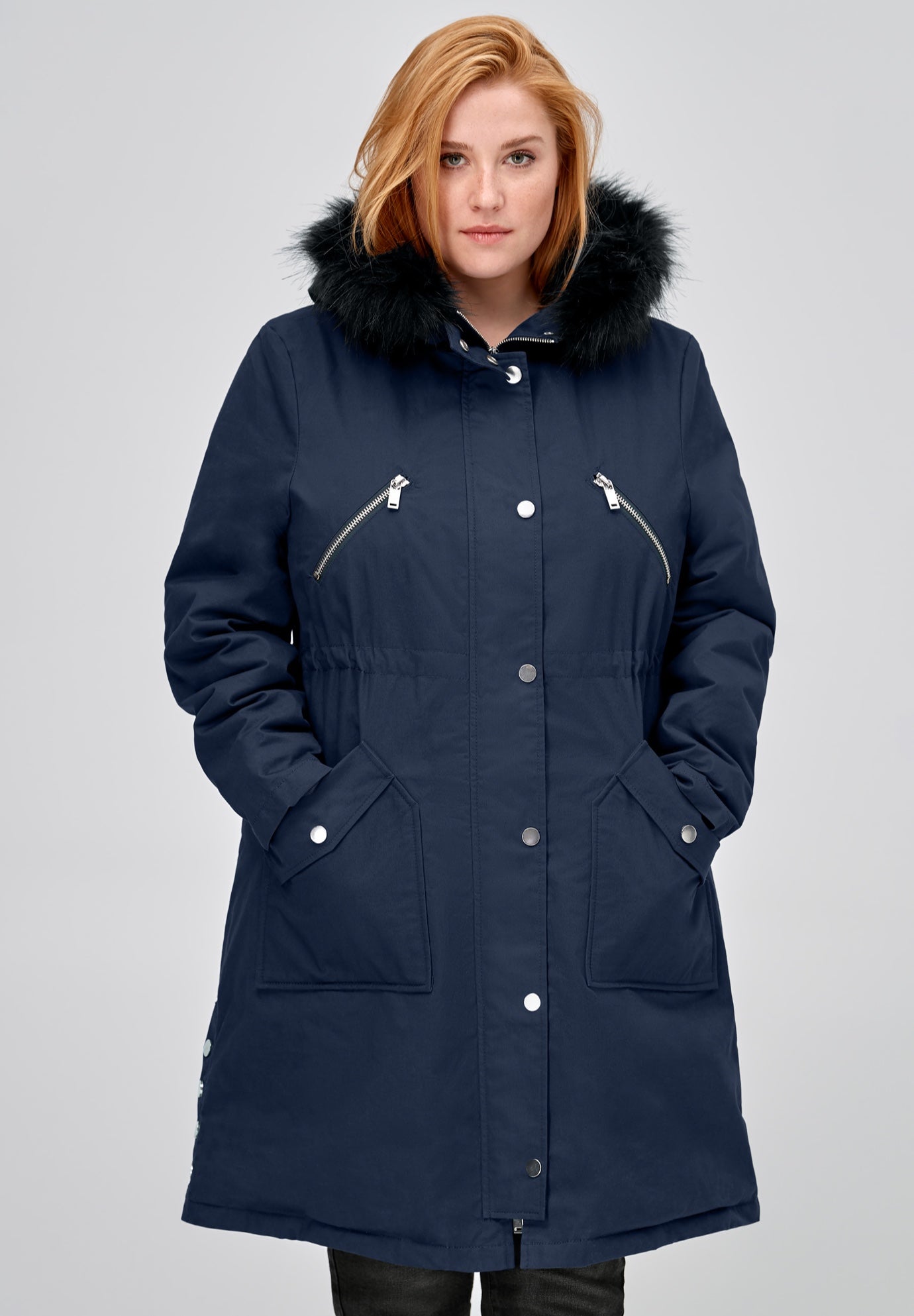 Side-Snap Zip-Front Parka image number 0