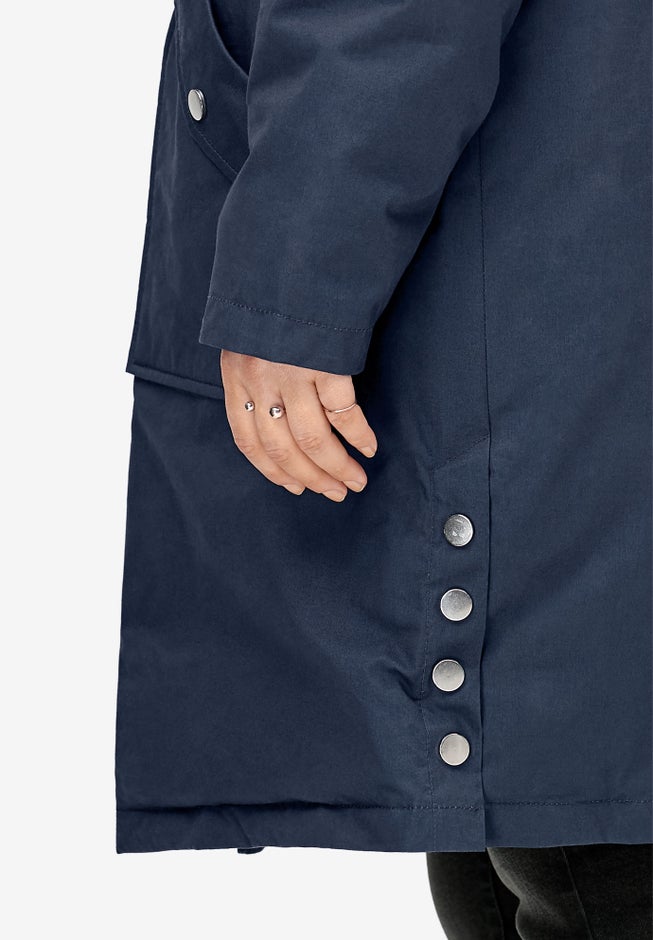 Side-Snap Zip-Front Parka image number null