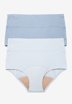 Cotton Spandex Leak-Proof Brief 2-Pack