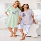 Only Necessities&reg; Capri Pajamas image number null