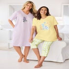 Only Necessities&reg; Capri Pajamas image number null