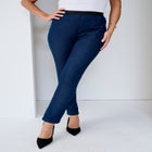Stretch Denim Straight-Leg Jegging image number null